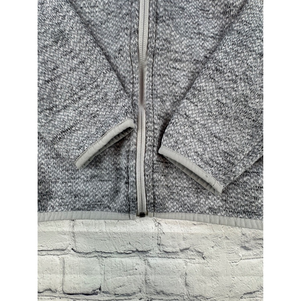 Mammut Chamuera Hooded Jacket Women M Grey Good Fleece Knit Full Zip - Picture 4 of 12